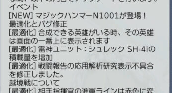 4月21日アップデートについて